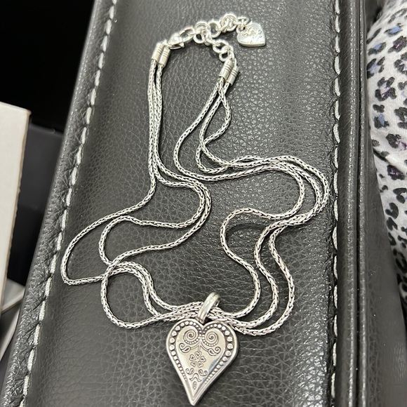 - Brighton Ophelia heart three strand necklace.Ring set.